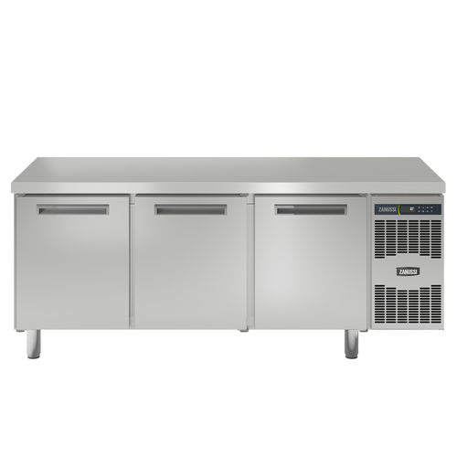 Edelstahl-Zubereitungstisch - 110908 - ZANUSSI PROFESSIONAL - gekühlt / mit Stauraum / Profi