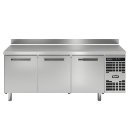 Edelstahl-Zubereitungstisch - 110916 - ZANUSSI PROFESSIONAL - gekühlt / mit Stauraum / Profi