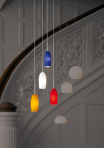 Hängelampe - CLASSICO - STENG - Aluminium / Muranoglas / modern
