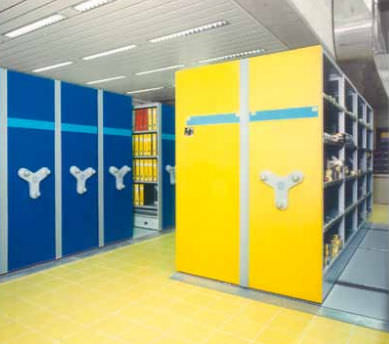 Verschieberegal für Büro - LEKTRIEVER - KARDEX - für Lagerung / für Archiv / mechanisch