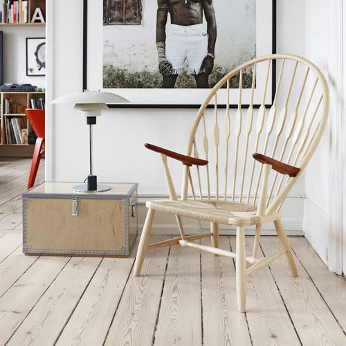 Klassischer Sessel - pp550  - PP MØBLER - Kordel / Holz / Hochlehner