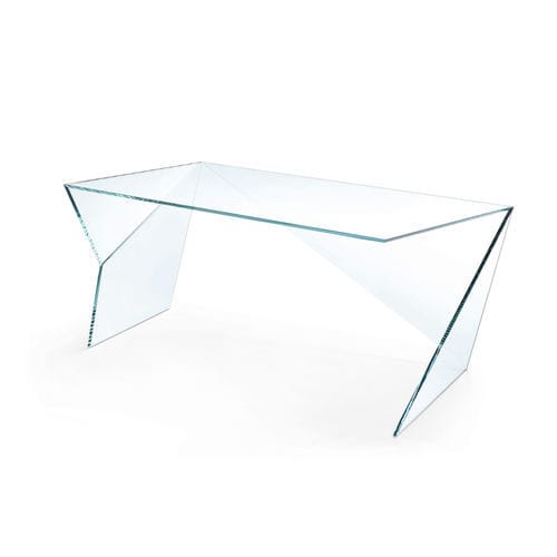 Chefschreibtisch - Origami - Barberini & Gunnell - bodenstehend / originelles Design / Glas