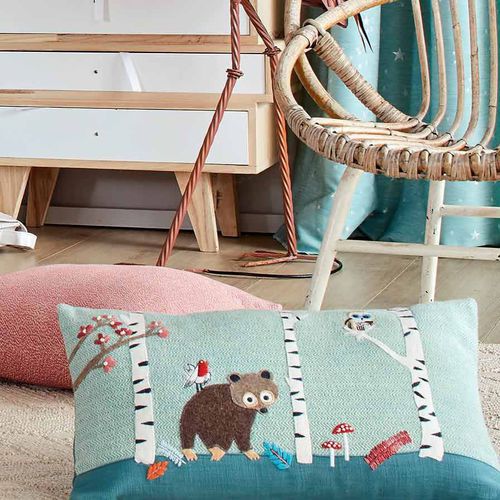 Möbelstoff - WOODLAND - MADURA - Tiermuster / Kindermotiv / Baumwolle