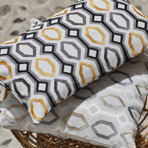Möbelstoff - BARTOLO  - MADURA - geometrisches Muster / Polyester / Baumwolle