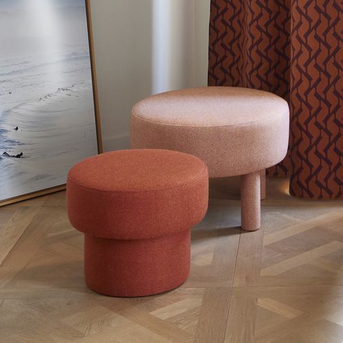 Modernes Sitzkissen - POPPIE  - MADURA - Wolle / Schaumstoff / rund