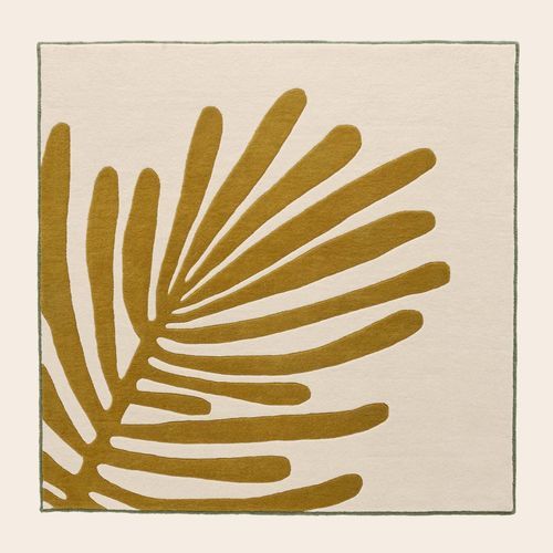 Teppich / organisches Design - TROPI - MADURA - Naturmotiv / Wolle / quadratisch