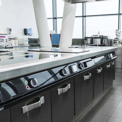 Metall-Profiküche - FUSION - gico spa - Modul / Kochinsel / Monoblock