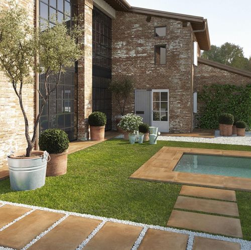 Feinsteinzeugfliesen - COTTOTOSCANA20 - MARAZZI - matt / für Außenbereich / für Poolrand