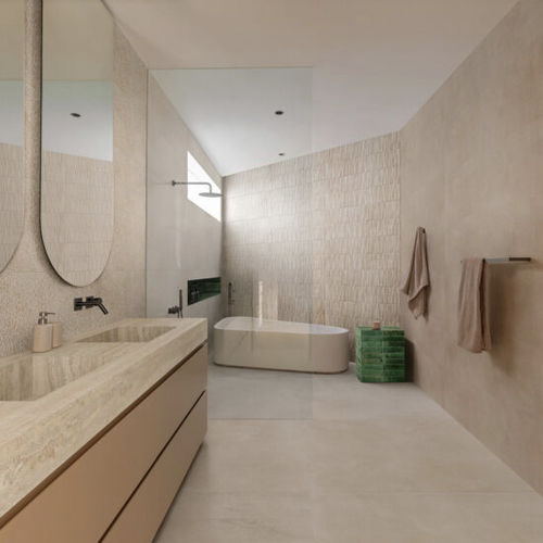Feinsteinzeugfliesen - SLOW - MARAZZI - Struktur / bedruckt / für den Innenraum