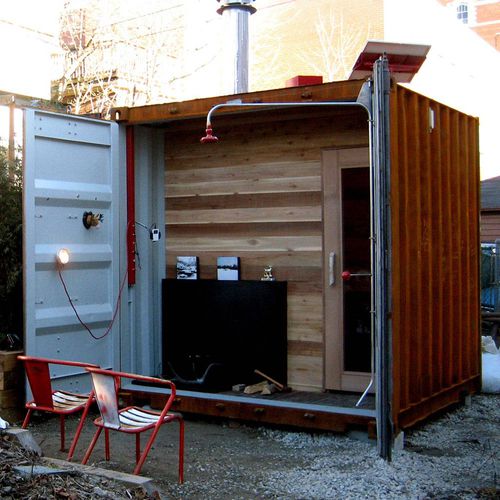Sauna für Privatgebrauch - S-BOX - Castor - Holz / für den Außenbereich