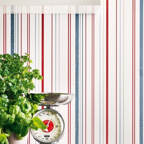 Moderne Tapete - MY MOMENTS - Rasch - Blumenmotiv / Naturmotiv / Streifenmuster