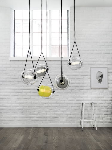 Hängelampe - CAPSULA : PC937 - BROKIS - geblasenes Glas / modern / mit Kabel