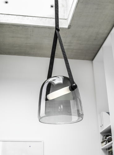 Hängelampe - MONA : PC938 - BROKIS - Holz / geblasenes Glas / modern