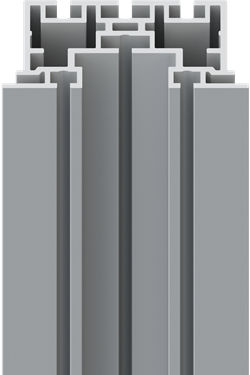 Aluminiumprofil - WP 810 - OCTANORM - symmetrischer Querschnitt / Zimmerei / für Pfosten und Riegel