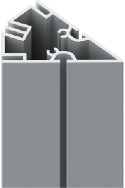 Aluminiumprofil - WP 840 - OCTANORM - Eck / Zimmerei / für Pfosten und Riegel