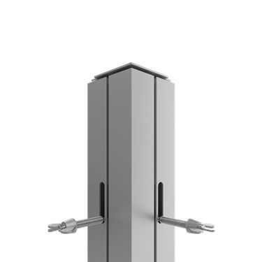 Aluminiumprofil - CO 6AS - OCTANORM - galvanisiertem Stahl / quadratisch / Zimmerei