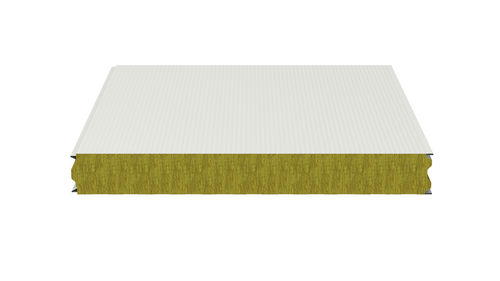 Sandwich-Dämmplatte / für Fassadenelemente - ISOFIRE WALL - Isopan - für Wand / einseitig metallbeschichtet / Steinwollekern