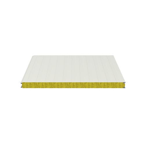 Sandwich-Dämmplatte / für Fassadenelemente - ISOFIRE WALL FG HF - Isopan - für Wand / einseitig metallbeschichtet / Glaswollekern