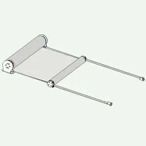 Jalousie für Terrasse - EXTREME TKO L1 - Resstende - Segeltuch / Aluminium / Edelstahl