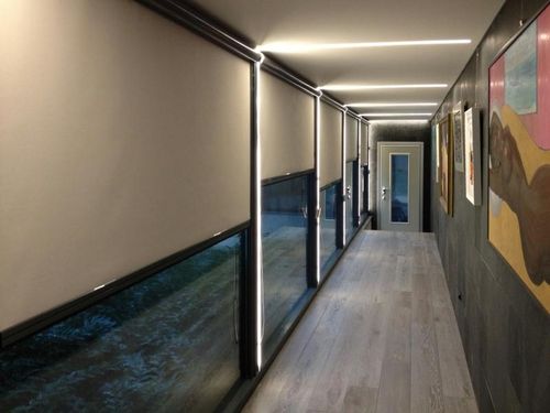 Jalousie für Fenster - Serie B - Resstende - Segeltuch / elektrisch