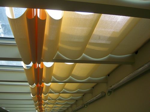 Faltjalousie - WINTERMEETING orizzontale - Resstende - für Dachfenster / Stoff / für Gewerbegebrauch