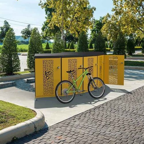 Fahrradunterstand für öffentliche Bereiche - MODULÉO - CITYNOX - gesichert / modular / mit Solarpaneelen