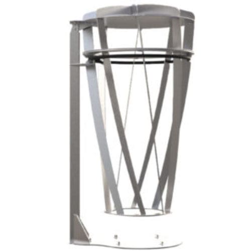 Park-Abfallbehälter - COGOLIN - CITYNOX - bodenstehend / Edelstahl / ohne Deckel