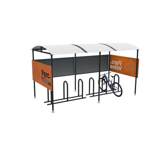 Fahrradunterstand / galvanisiertem Stahl - CITYNOX - Verbundwerkstoff / für öffentliche Bereiche / für städtische Bereiche