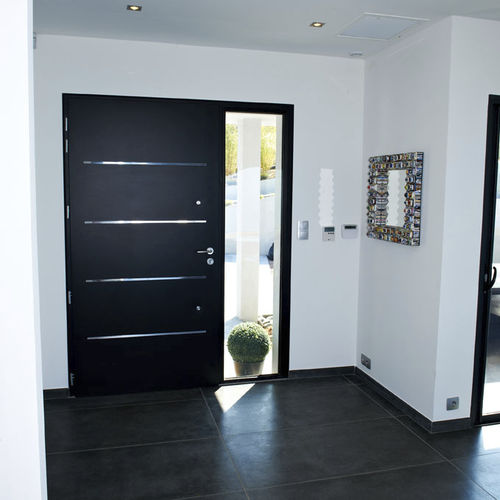 Eingangstür - COTIM 11 - ZILTEN - Aluminium / einflügelig / modern