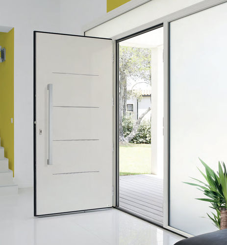Eingangstür - GRIFF 1.1 DUO - ZILTEN - Eiche / Aluminium / Verbundwerkstoff