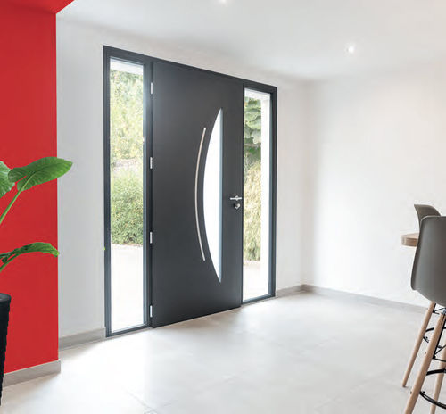 Eingangstür - CYTISS 7 - ZILTEN - Aluminium / Edelstahl / einflügelig
