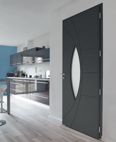 Eingangstür - ANTALYA DUO - ZILTEN - Eiche / Aluminium / Edelstahl