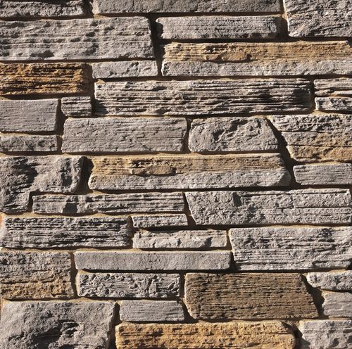 Betonverblender - CLASSIC : BRETAGNE GRAY - Mathios SA - Außen / Innenbereich / texturiert