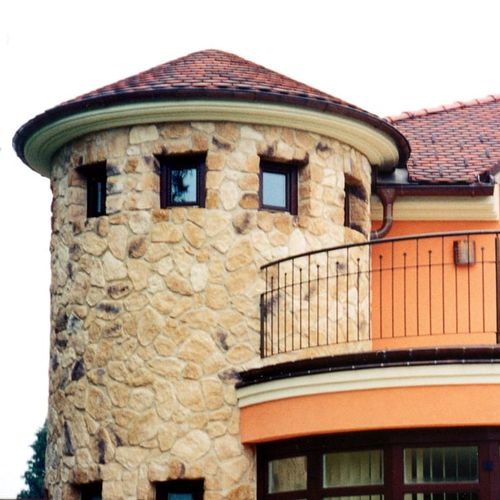Betonverblender - CLASSIC : FIELDSTONE BROWN - Mathios SA - Außen / Innenbereich / glatt