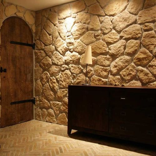 Betonverblender - CLASSIC : FIELDSTONE CHAMPAGNE - Mathios SA - Außen / Innenbereich / glatt