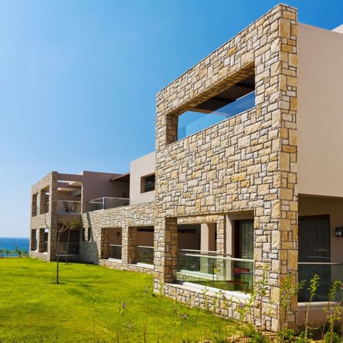 Betonverblender - CLASSIC : TUSCANY CHAMPAGNE - Mathios SA - Außen / Innenbereich / texturiert