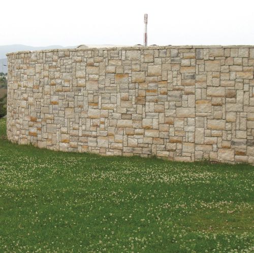 Betonverblender - CLASSIC : TUSCANY CREAM - Mathios SA - Außen / Innenbereich / texturiert