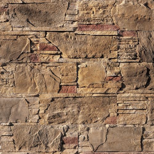 Betonverblender - CLASSIC : HIGHLAND BLEND GOLD - Mathios SA - Außen / Innenbereich / texturiert