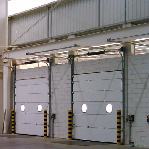 Sektionales Industrietor - SEMI-VERTICAL LINTEL - KOPRON - Metall / automatisch / wärmeisoliert