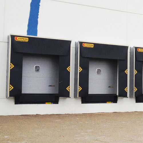 Sektionales Industrietor - LOWERED LINTEL - KOPRON - Metall / automatisch / wärmeisoliert
