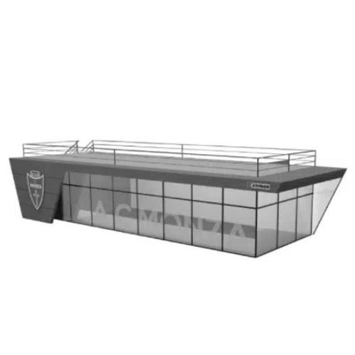 Fertigbau-Gebäude - TURNKEY - KOPRON - aus verzinktem Stahl / Stahlrahmen / für Sportanlage