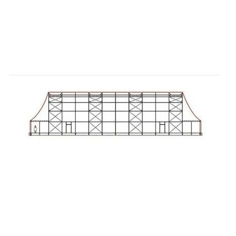 Metallrahmen-Flächentragwerk - SIDEWALL - KOPRON - mit Bogen / für Abdeckung / PVC-Folie
