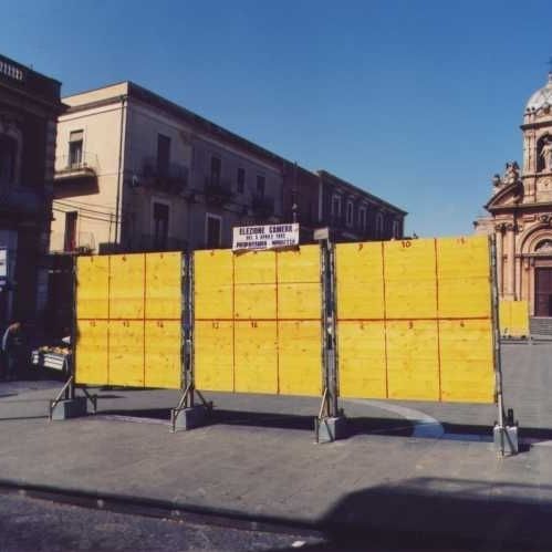 Werbeträger für Außenbereich - BILL-POSTING HOARDINGS - MARIO ORLANDO E FIGLI - Stahl / Holz