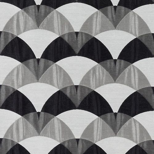 Möbelstoff - Paramount : GREY/BLACK - DURALEE DESIGNER - Motiv / Viskose
