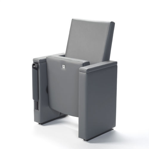 Stil-Auditoriumsessel - PRESTBURY - Race Furniture - Leder / grau / für Gewerbegebrauch