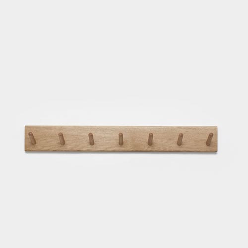 Wandmontierter Garderobenständer - Peg Rail - ANOTHER COUNTRY - modern / Eiche / geöltes Holz