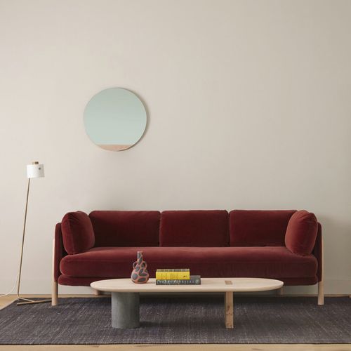 Modernes Sofa - Slow - ANOTHER COUNTRY - Stoff / mit Armlehnen / mit Kissen