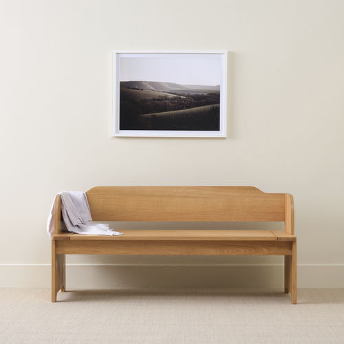 Moderne Bank - Modern Farmhouse Settle - ANOTHER COUNTRY - Eiche / mit Rückenlehne / mit Armlehnen