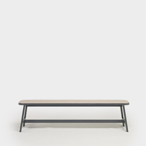 Moderne Bank - Three - ANOTHER COUNTRY - Eiche / Buche / lackiertes Holz