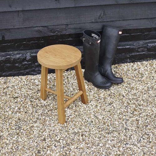 Moderner Hocker - Two - ANOTHER COUNTRY - Eiche / Esche / Gestell aus Eiche